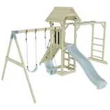 OUTDOORTOYS Spielturm Örebro mit Babyschaukel Eisblau