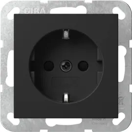Gira Schuko-Steckdose Unterputz Schwarz 1 St.