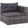 vidaXL Garten-Lounge-Set grau/dunkelgrau