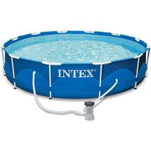 Intex Metal Frame Pool Set 366 x 76 cm inkl. Filterpumpe