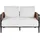 Beliani Lounge, Creme, Metall, 4-sitzer Loungemöbel, Loungemöbel-Sets