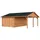 Palmako Garage Roger mit Holztor 653 x 550 cm Tauchgrundiert Hellbraun FSC®