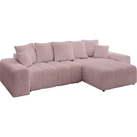 altdecor Ecksofa Cord 2-Sitzer Rosa