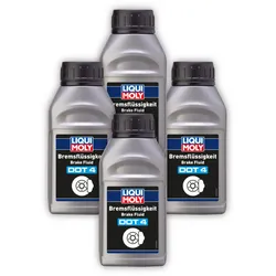 4x 500ml LIQUI MOLY 21156 Bremsflüssigkeit DOT 4 synthetisch Scheiben Trommel