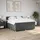 vidaXL Boxspringbett 180 x 200 cm Dunkelgrau