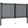 vidaXL Doppelflügel Zauntor 306 x 220 cm Anthrazit