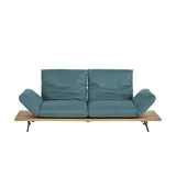 KOINOR Sofa Leder 3-Sitzer Türkis/Petrol