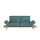 KOINOR Sofa Leder 3-Sitzer Türkis/Petrol