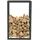 BC-ELEC Holzablage Stahl 100 x 60 x 25 cm Schwarz
