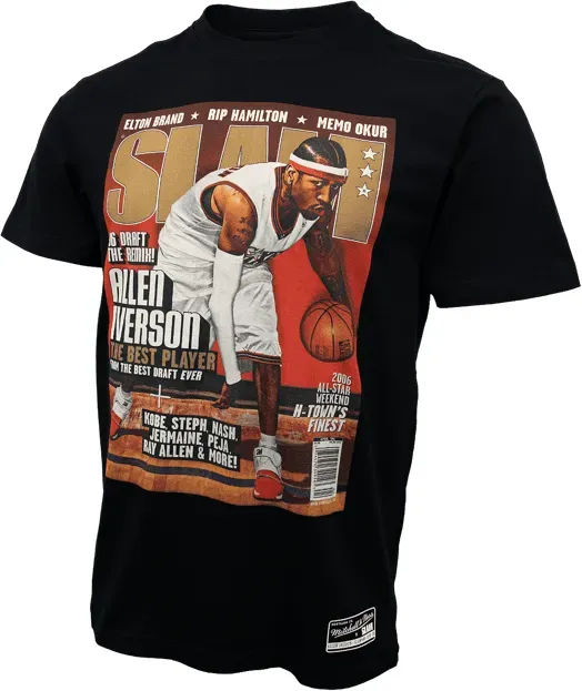 Mitchell and Ness NBA Philadelphia 76ers Iverson Slam T-Shirt Schwarz