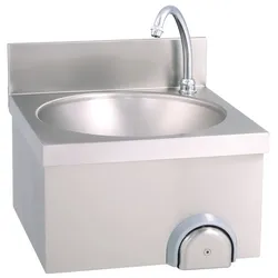 KBS Gastrotechnik KBS Handwaschbecken eckige Form BxT 40x40cm, zeitgesteuert