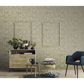 ELLE DECORATION Vliestapete WAVES 0,53 m x 10 m gold 10151-30