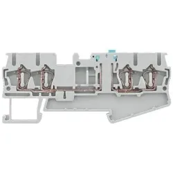 Siemens 8WH20046CF00 Messertrennklemme mit Zugfederanschluss, 4 Anschlussstellen  - 50 Stück