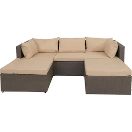 Mendler HWC-O46 Loungeset grau/beige