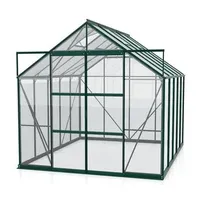 Vitavia Gewächshaus Phönix 8300 ESG/HKP, inkl. Fundament, ca. B257/H254/T324 cm, Dunkelgrün