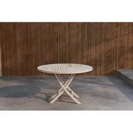 VCM Gartentisch 120 x 120 x 75 cm Weiß