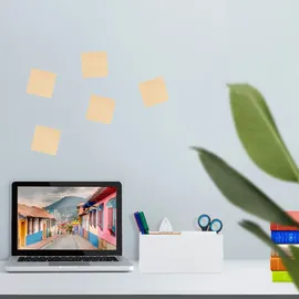 Relaxdays Schreibtisch Organizer, 4 Fächer, weiß