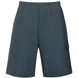 TRIGEMA Jerseyhose TRIGEMA "TRIGEMA Cargo-Bermuda aus 100% Baumwolle", Damen, Gr. L, US-Größen, grau (anthrazit), 100% Baumwolle, Hosen Jerseyhose