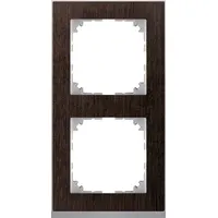 Merten Decor-Rahmen 2-fach Wenge/aluminium MEG4020-3671