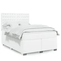 vidaXL Boxspringbett 140 x 200 cm Weiß