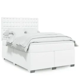 vidaXL Boxspringbett 140 x 200 cm Weiß