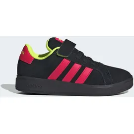adidas Grand Court 00s Kinder Core Schwarz/Lucid Rot/Lucid Lemon 33