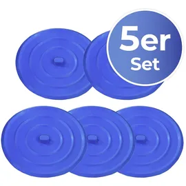 Maximex Universal, blau, H:0,5cm Ø:11cm, Kunststoff, Stöpsel, Abflussstöpsel, Silikon, für Standardwannen, Waschbecken & Spüle