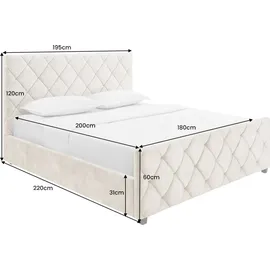 Riess-Ambiente ELYSIUM 180 x 200 cm Beige
