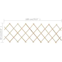 vidaXL Scherenzaun 180 x 60 cm 5 St.