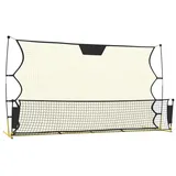 vidaXL Fußball-Rebounder Schwarz/Gelb 93760