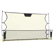 vidaXL Fußball-Rebounder Schwarz/Gelb 93760