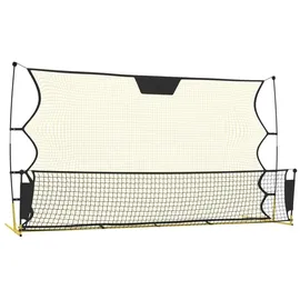 vidaXL Fußball-Rebounder Schwarz/Gelb 93760