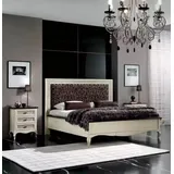JVmoebel Schlafzimmer-Set Design Schlafzimmer 3tlg. Bett 2x Nachttisch Luxus Set Möbel Neu, (3-tlg., Bett + 2x Nachttische), Made in Europa weiß
