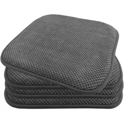 Komfortable & praktische Gel-Kissen 40x40 - Stuhlkissen mit modernem Memory-Schaumstoff - gepolsterte Sitzkissen Out- und Indoor Gartenkissen  Stuhlauflage rutschfest