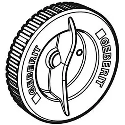 Geberit Deckel Silent-PP 241782001 DN 75, zu Silent PP Reinigungsöffnung