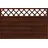 Sichtschutzzaun Element Country 120 x 180 cm braun