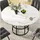 Okwish Esstisch rund 100 x 76 x 100 cm schwarz