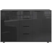 Lomadox Schlafzimmer Kommode Brixen-43 Mit 4 Schubladen In Graphit, B/h/t Ca. 130/83/41 Cm