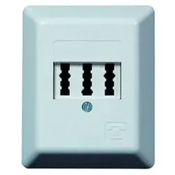 1PROTEC Telefondose AP 3x6NFN rw PTAE
