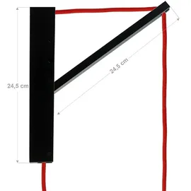 creative cables Wandhalterung Pinocchio Holz Schwarz