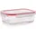Ibili rechteckiger Container Rot 0,9 l