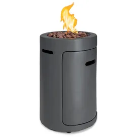 Blumfeldt Crete Gas-Feuerstelle Ø 40,6 cm Silber