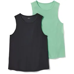 Tchibo - 2 Sport-Tops - Damen - Gr. XL - anthrazit