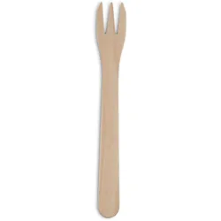 greenbox - Pommesgabeln aus Holz XL 17,5 cm, Dreizack, 10000 St.