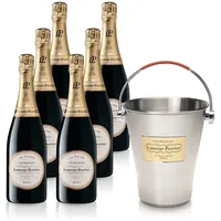 6x Laurent-Perrier La Cuvée Brut 0,75l mit Champagner Ice Bucket im Geschenkset
