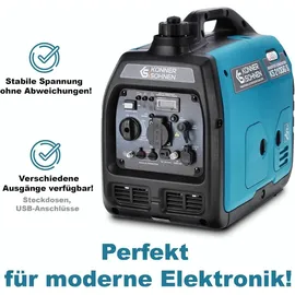 Könner & Söhnen LPG/Benzin-Inverter-Generator KS 2100iG S Inverter Stromerzeuger Stromaggregat Generator 2000W
