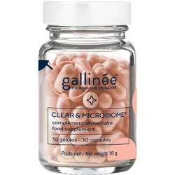 Gallinée Clear & Microbiome Food Supplement Dose 30 Kapseln