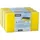 Papstar 42 Topfreiniger, Schwamm Jumbo eckig 4,1 cm x 14,8 cm x 8,5 cm gelb/grün mit Griffrille, kratzend