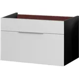 Fackelmann Waschbeckenunterschrank 1 Schublade 79,5 x 59 x 49 cm Weiß