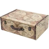 HMF Vintage Koffer aus Holz 44 x 32 x 16 cm 16-tlg. bunt